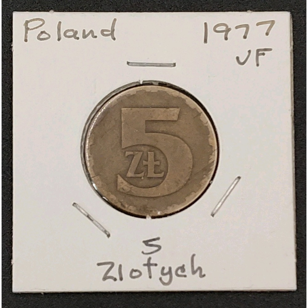 1977 VF Poland 5-Zlotych Coin 5Zt Y47-50 POLSKA RZECZPOSPOLI LUDOWA BR1.1GA-4034 - Picture 3 of 14